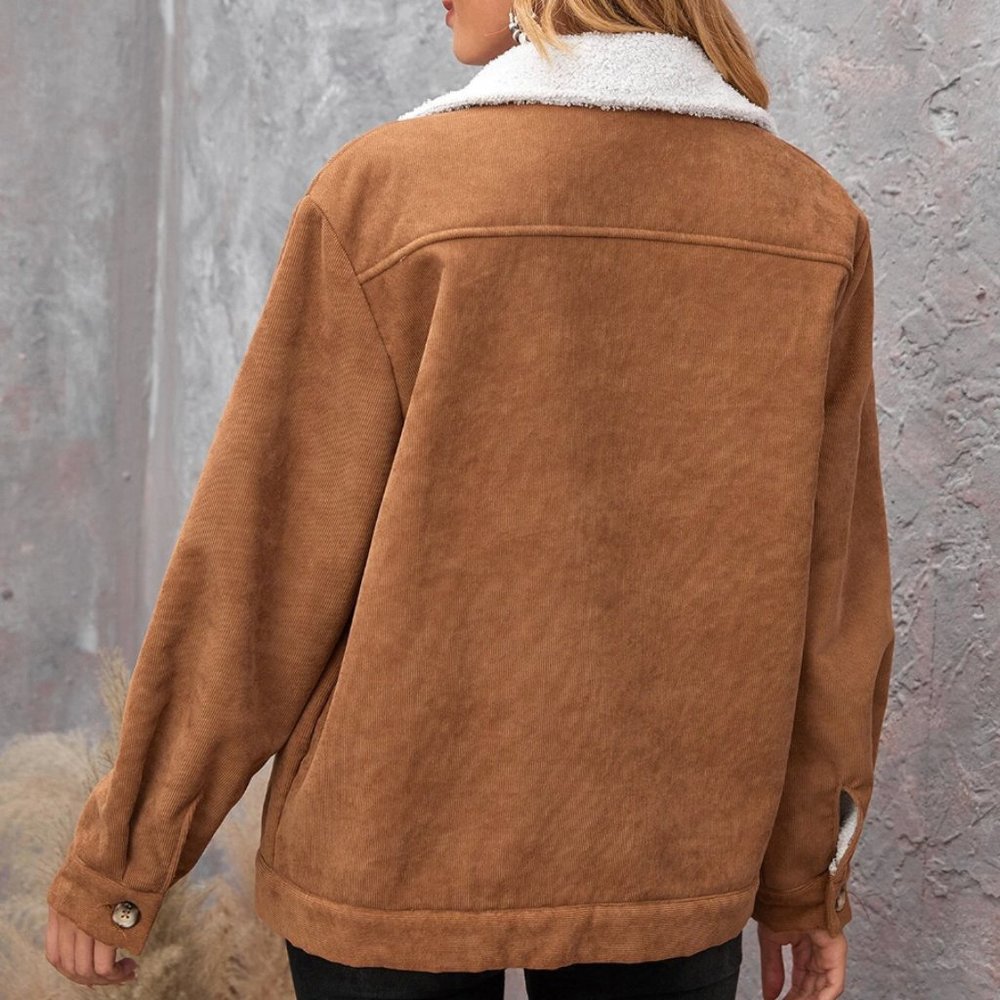 LAST ONE 🔥 Teddy Lined Corduroy Jacket - Picture 5 of 9